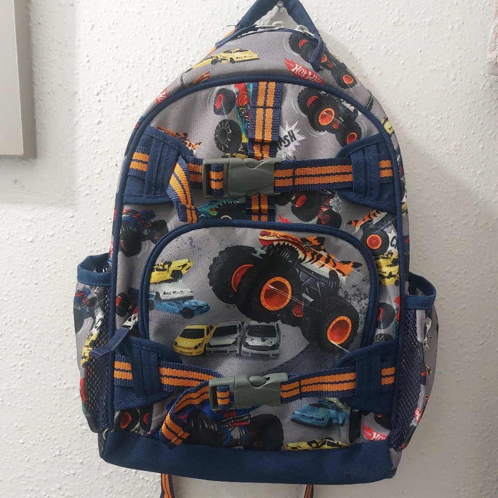 Hot wheels monster trucks backpack small size
